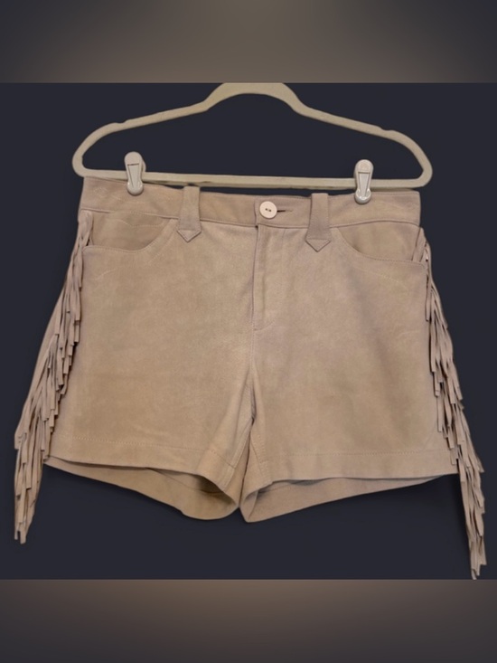 Ralph Lauren Pants - Polo Ralph Lauren goat leather suede fringe shorts